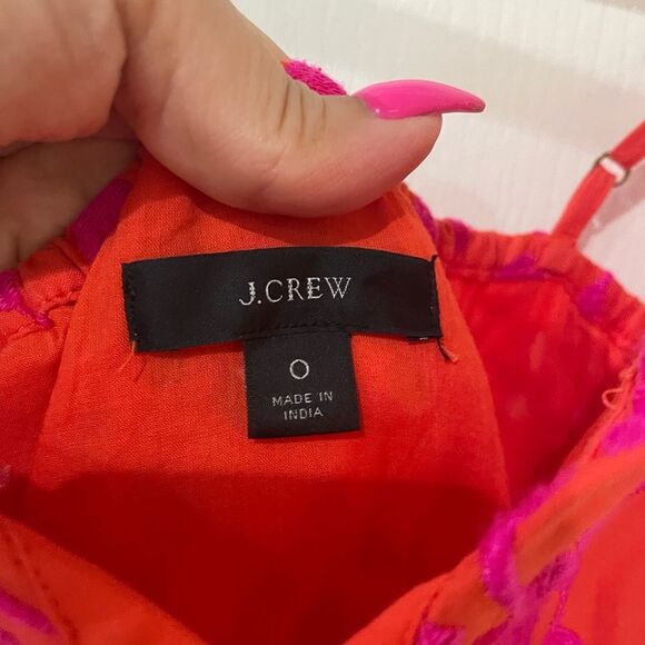 J. Crew tiered eyelet button down tiered sundress size 0 - Picture 4 of 8